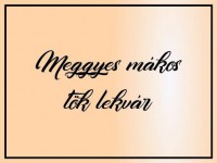 Meggyes-mákos töklekvár 330 ml